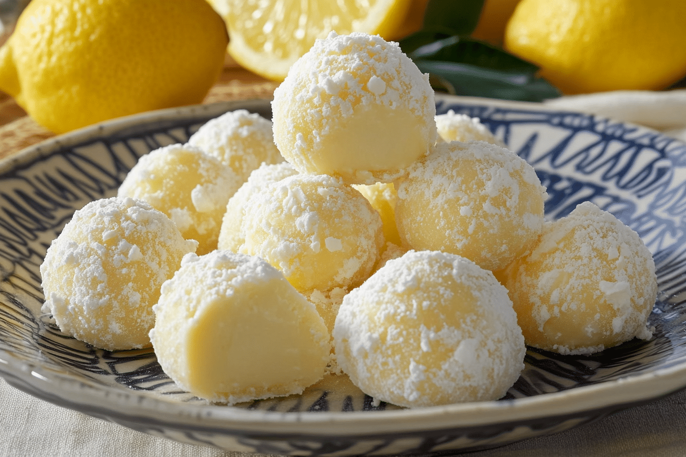 Lemon Cream Truffles
