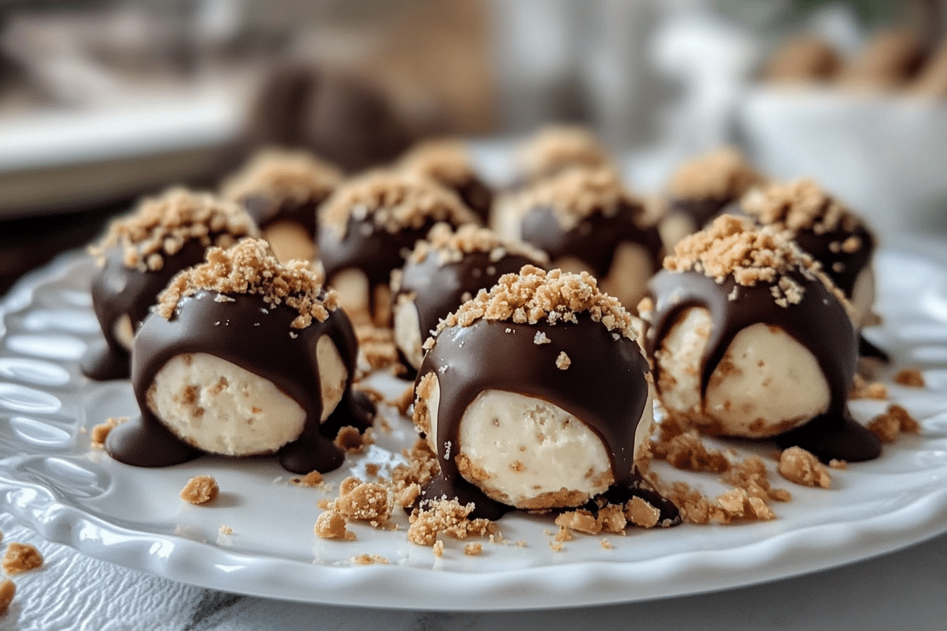 No-Bake Peanut Butter Cheesecake Balls