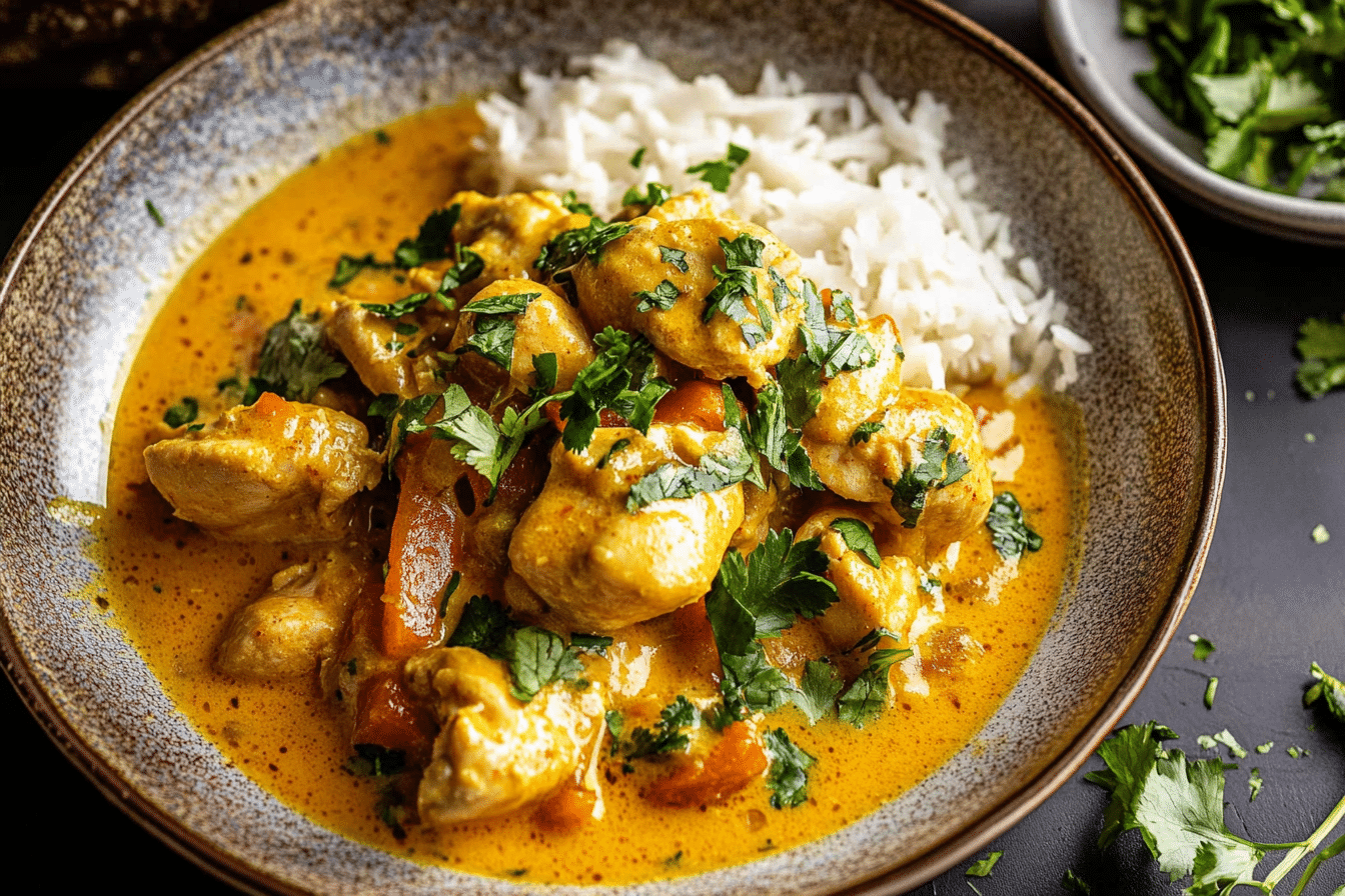 Crockpot Thai Yellow Curry Chicken