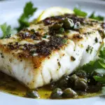 Pan-Broiled Halibut with Lemon & Capers