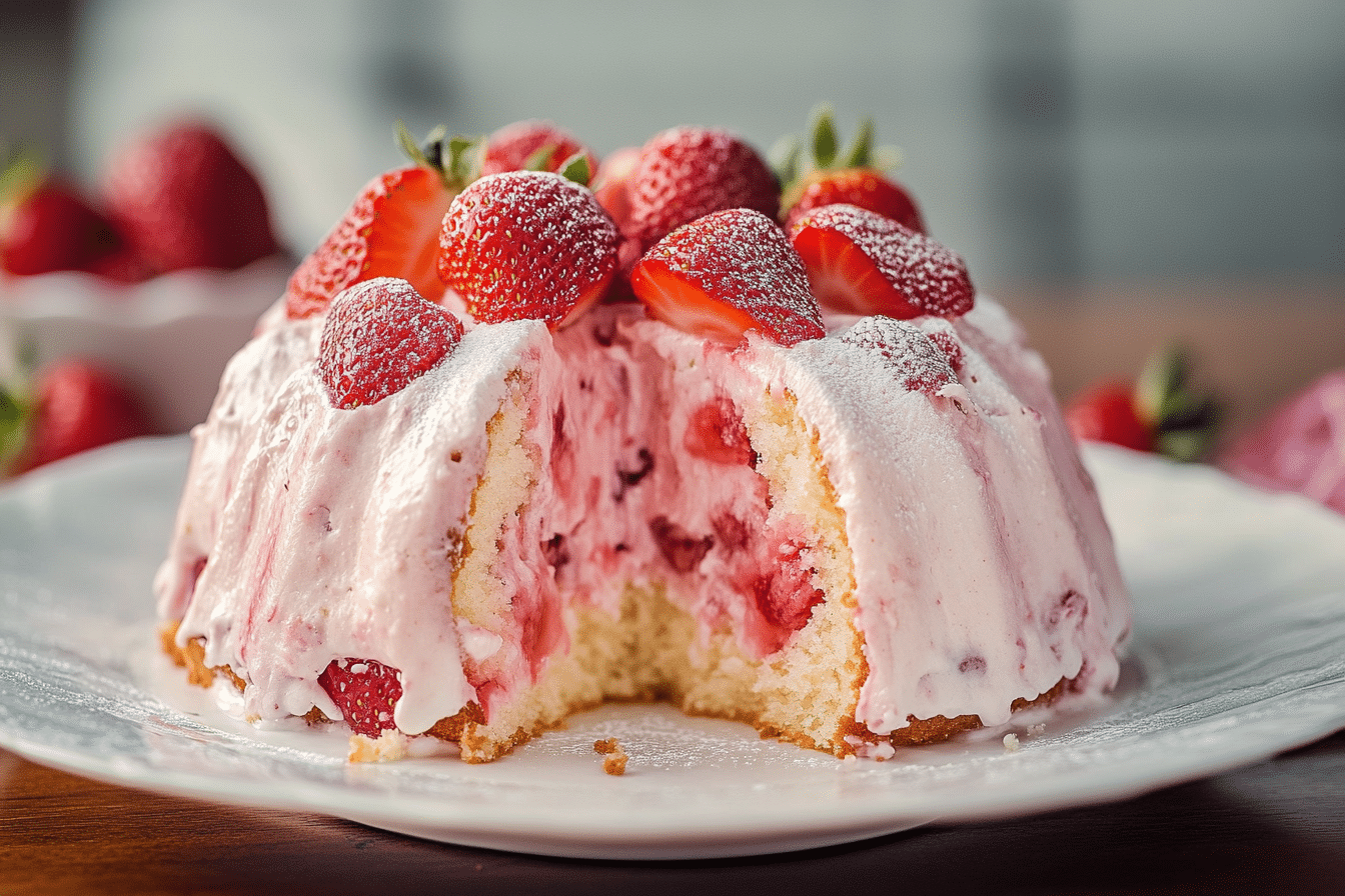 Strawberry Angel Cake
