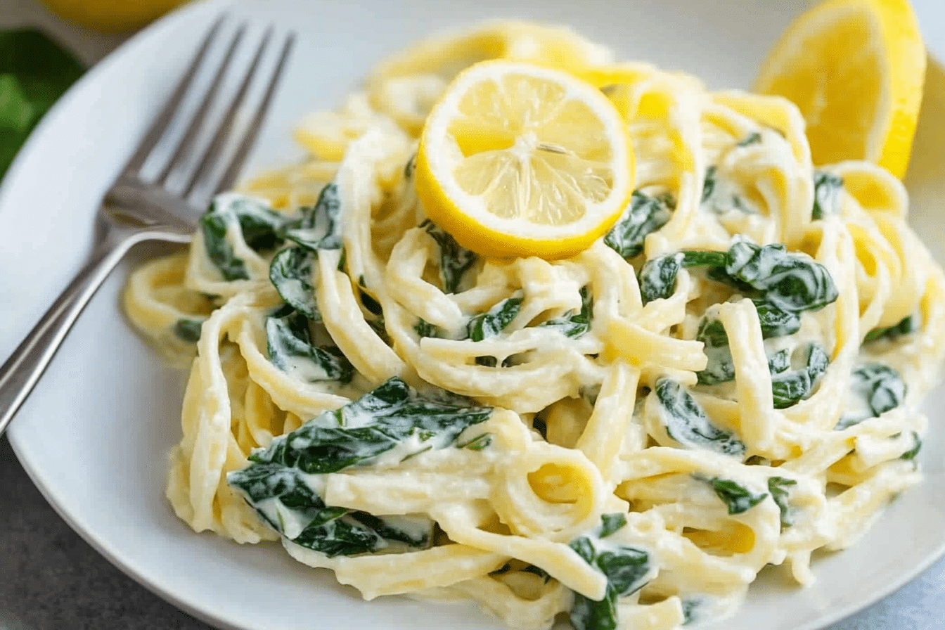 Lemon Ricotta Spinach Pasta