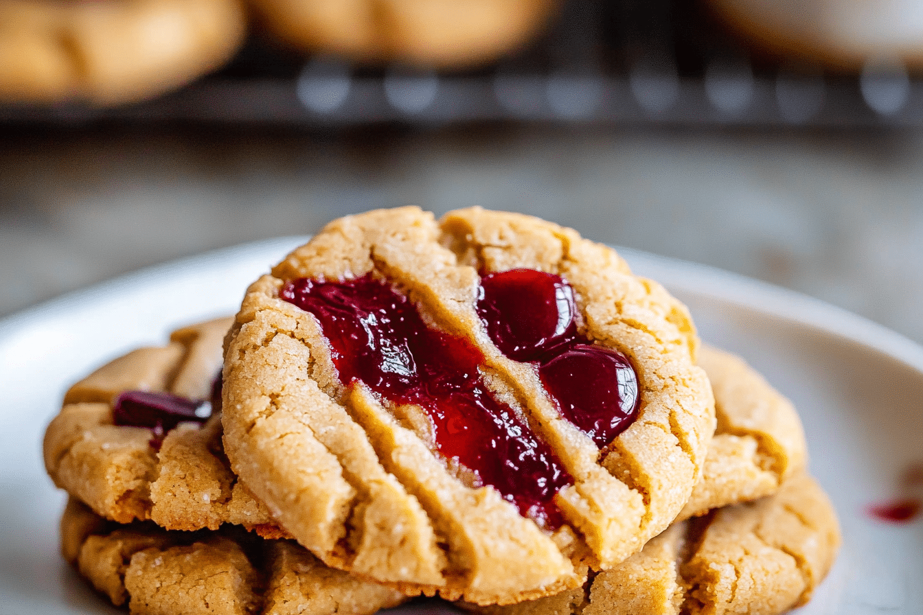 Peanut Butter and Jelly Cookies
