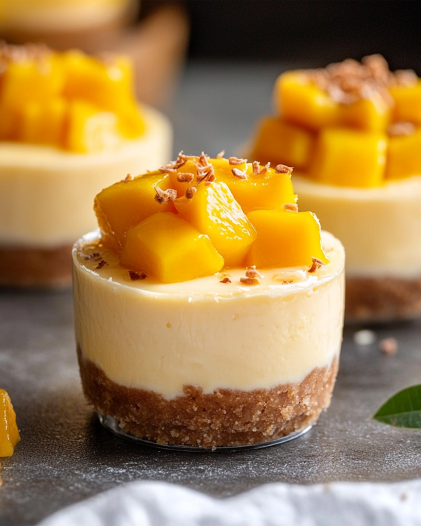 No-Bake Mango Cheesecake Cups