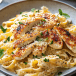 Southern Style Creamy Parmesan Chicken Pasta