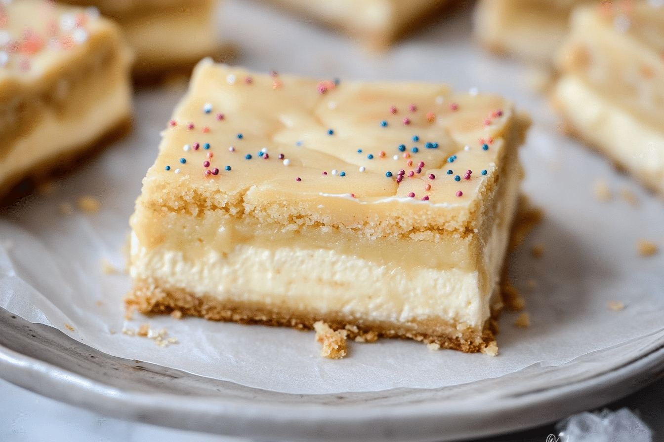 Sugar Cookie Cheesecake Bars