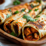 Chicken Tikka Paratha Rolls