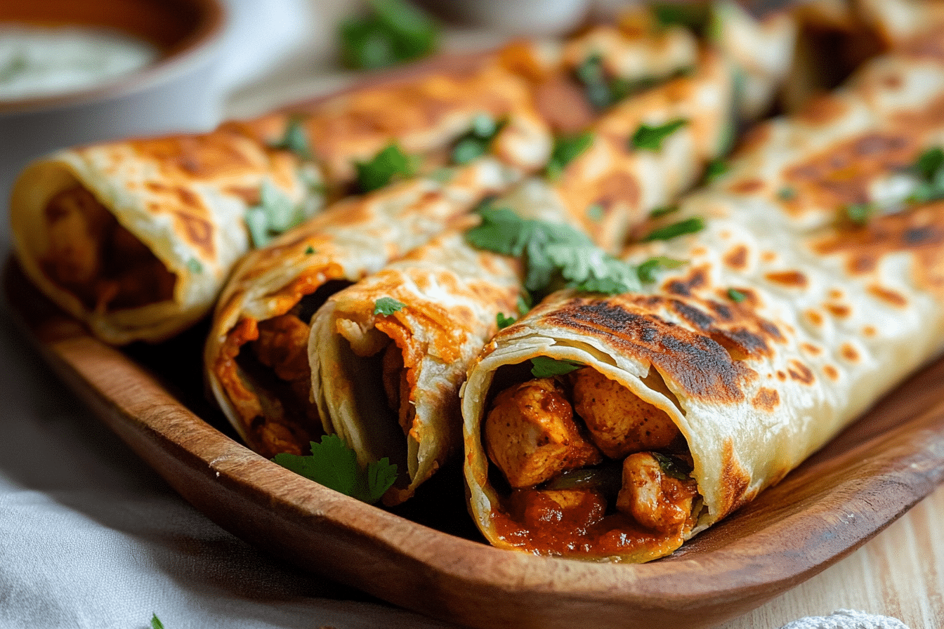 Chicken Tikka Paratha Rolls