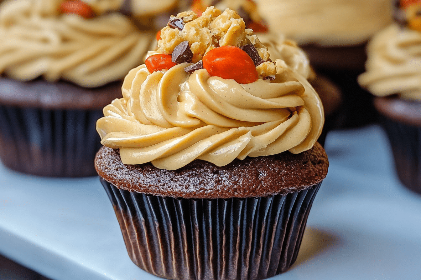 Chocolate Peanut Butter Cupcakes