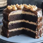 Chocolate Fudge Cake with Salted Caramel