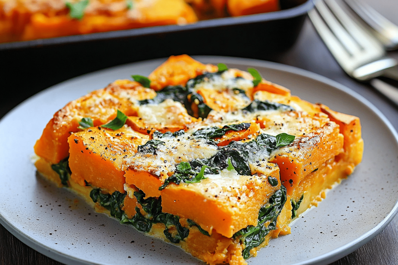 Sweet Potato Spinach Bake