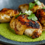 Peruvian Chicken with Green Sauce