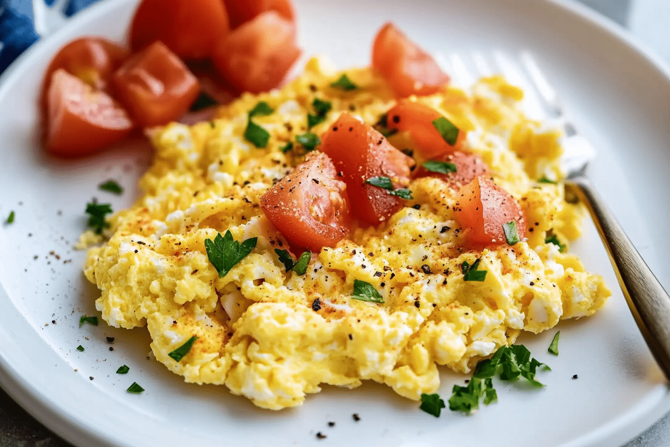 High-Protein Scrambled Eggs with Cottage Cheese