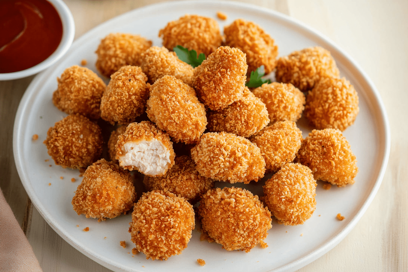 Crispy Ground Chicken Nuggets