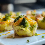 Broccoli Cheddar Smashed Potatoes