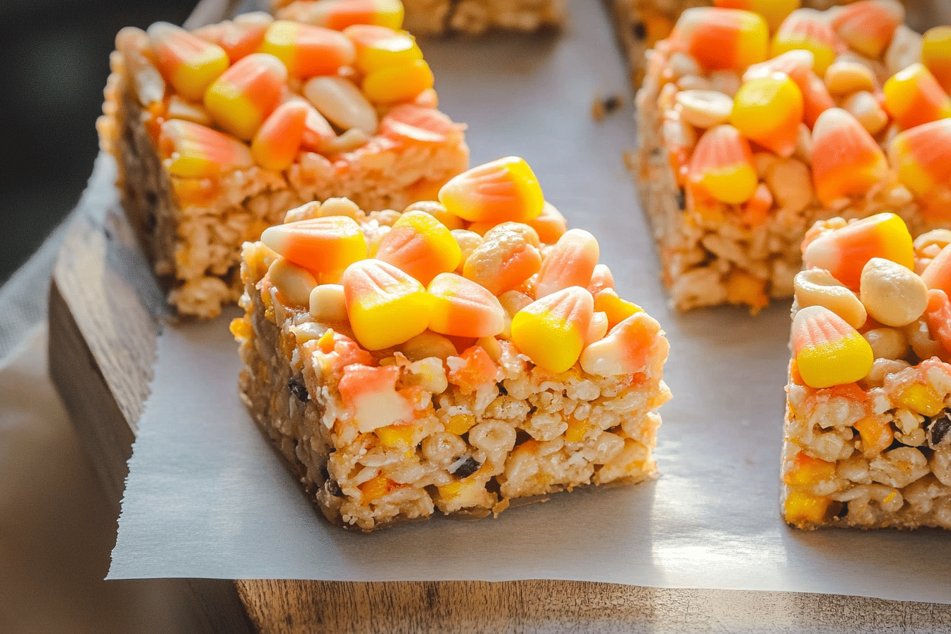 Candy Corn Rice Krispie Treats