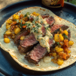 Grilled Steak Elote Tacos