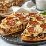 Pepperoni Mushroom Pizza Burger
