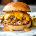 Juicy Lucy (Stuffed Turkey Cheeseburger)