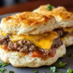 Chopped Cheeseburger Biscuits