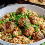 Meatballs and Rice Recipe (One Skillet)