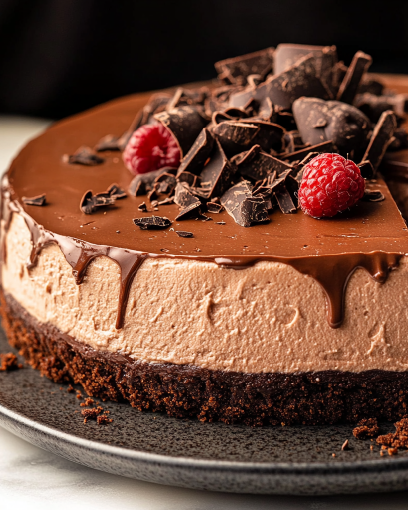 No Bake Chocolate Cheesecake