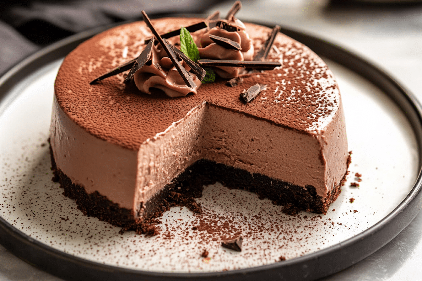 No Bake Chocolate Cheesecake