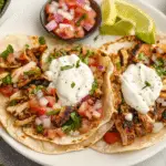 Smashed Chicken Gyro Tacos