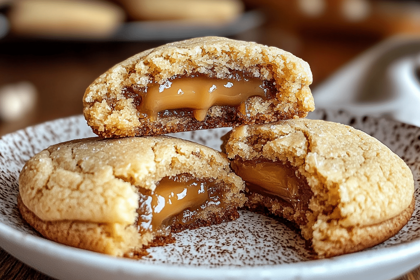 Caramel Stuffed Cookies