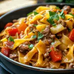 Slow Cooker Italian Drunken Noodles