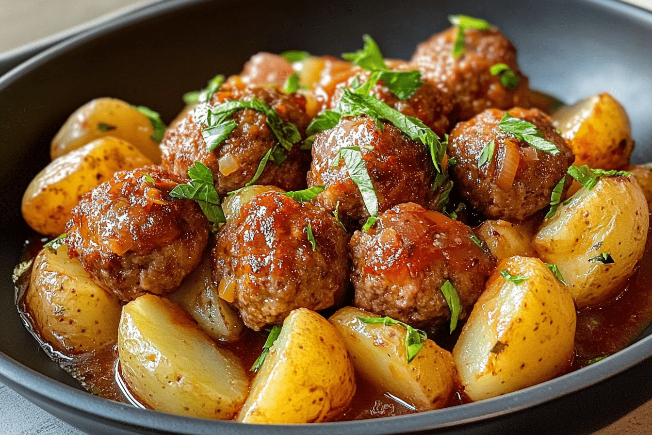Meatballs and Potatoes