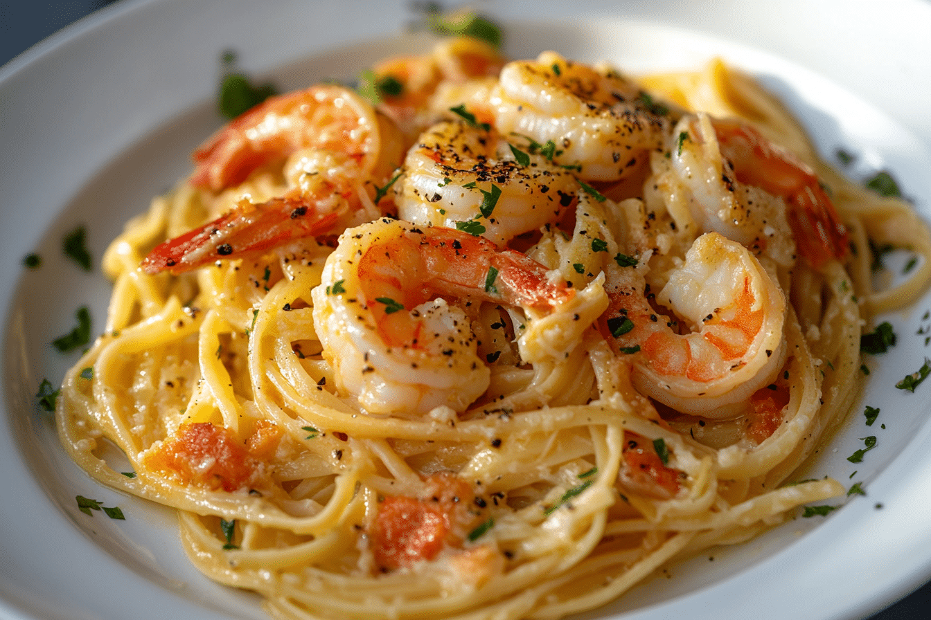 Shrimp Scampi Linguine