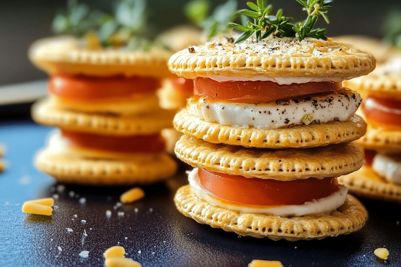 Ritz Cracker Party Sandwiches