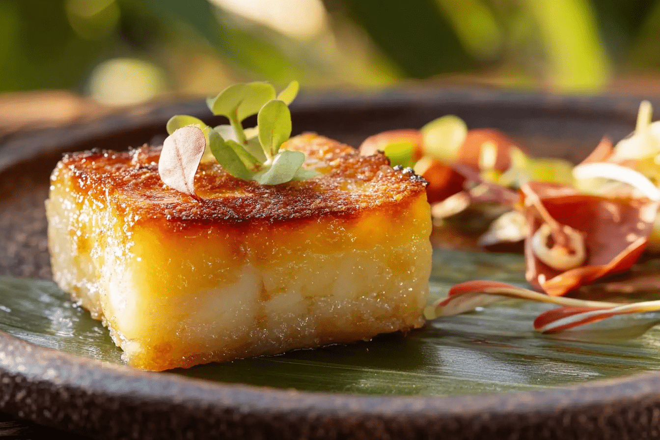 Cassava Cake with Macapuno