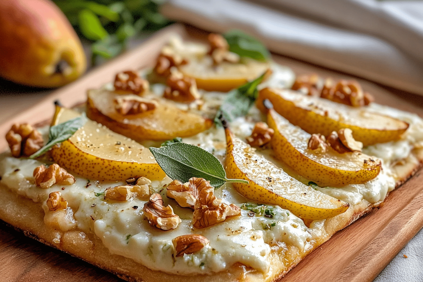 Pear & Walnut Flatbread