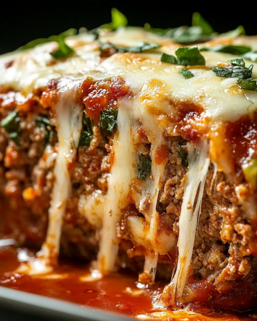 Stuffed Italian Meatloaf