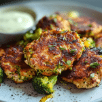 4-Ingredient Broccoli Chicken Fritters