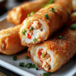 Crispy Crab Cake Egg Rolls with Lemon Dip