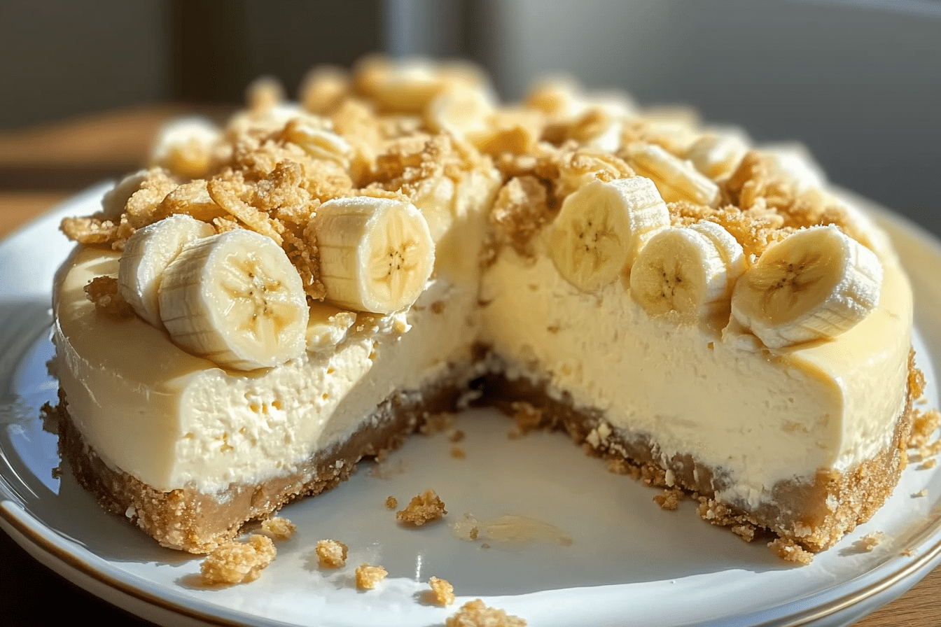 Banana Pudding Crunchy Cheesecake