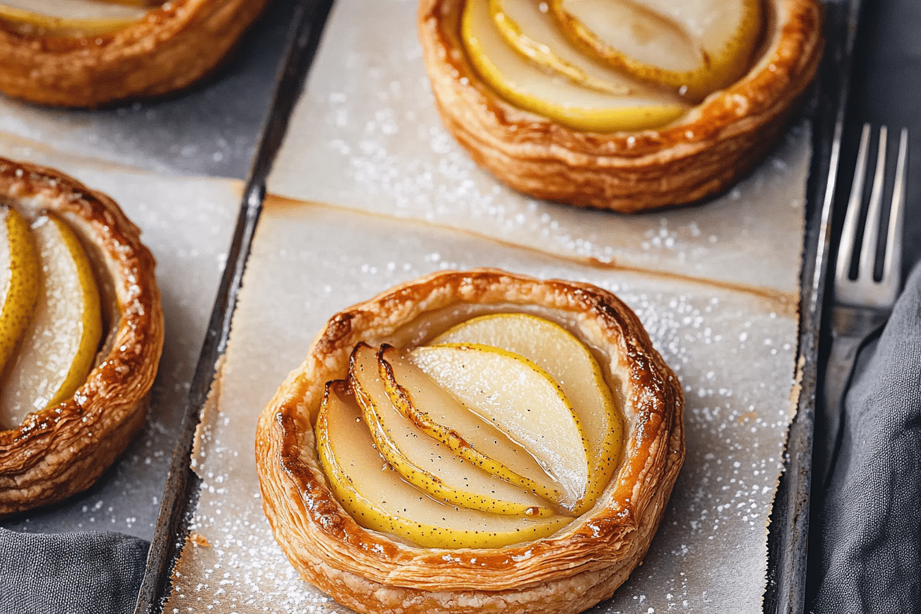 Pear Puff Pastry Tarts
