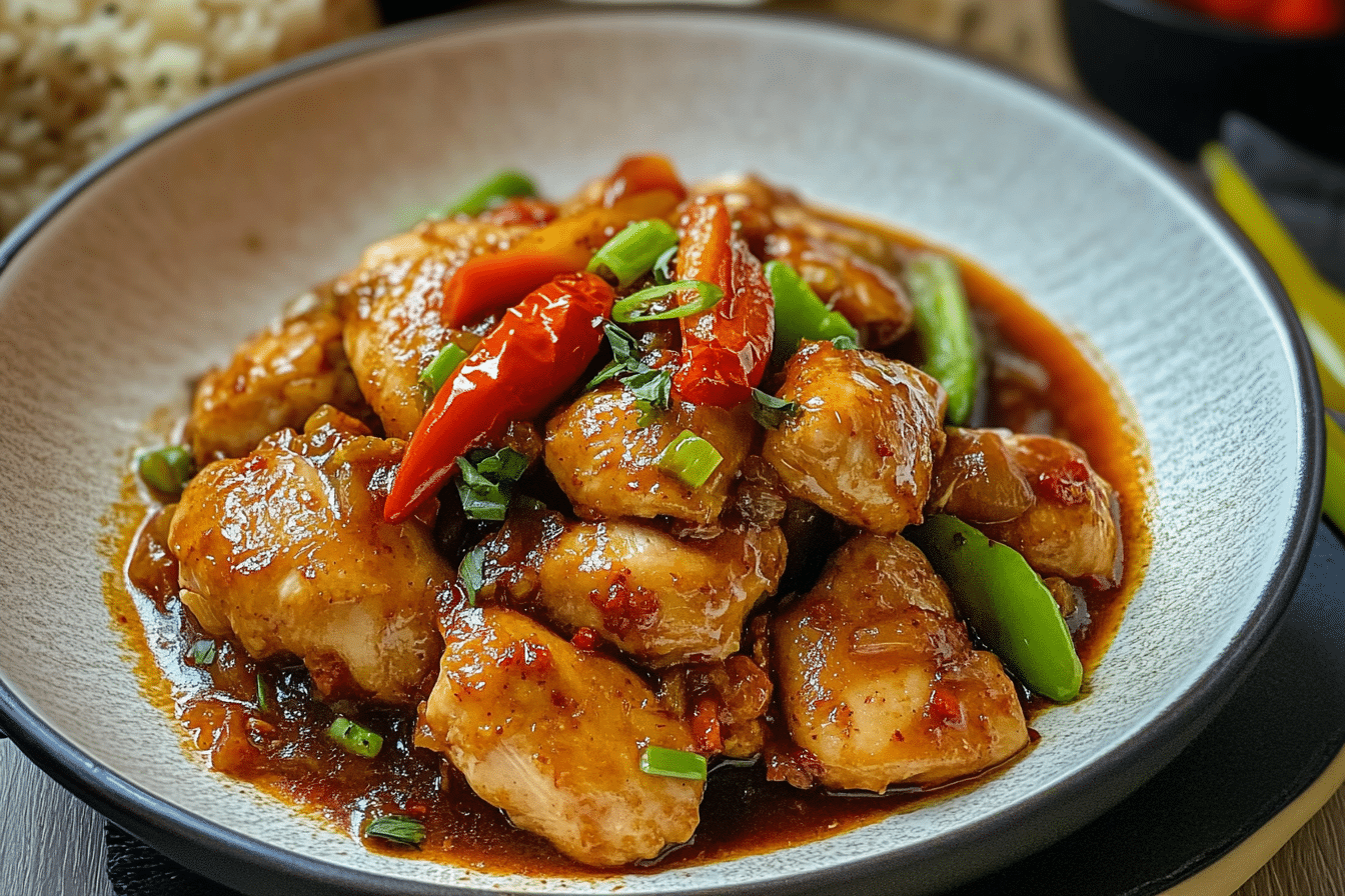 Braised Chicken with Chili Peppers