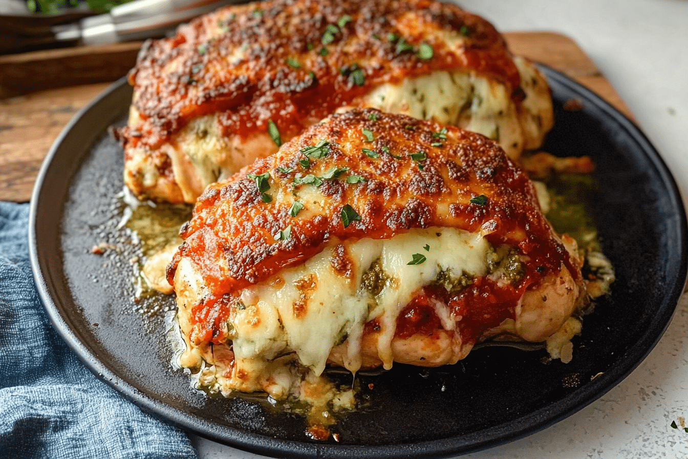 Easy Pizza Stuffed Chicken