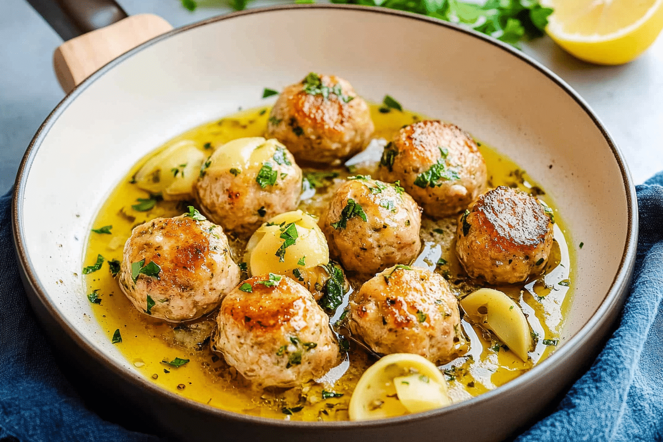Chicken Piccata Meatballs