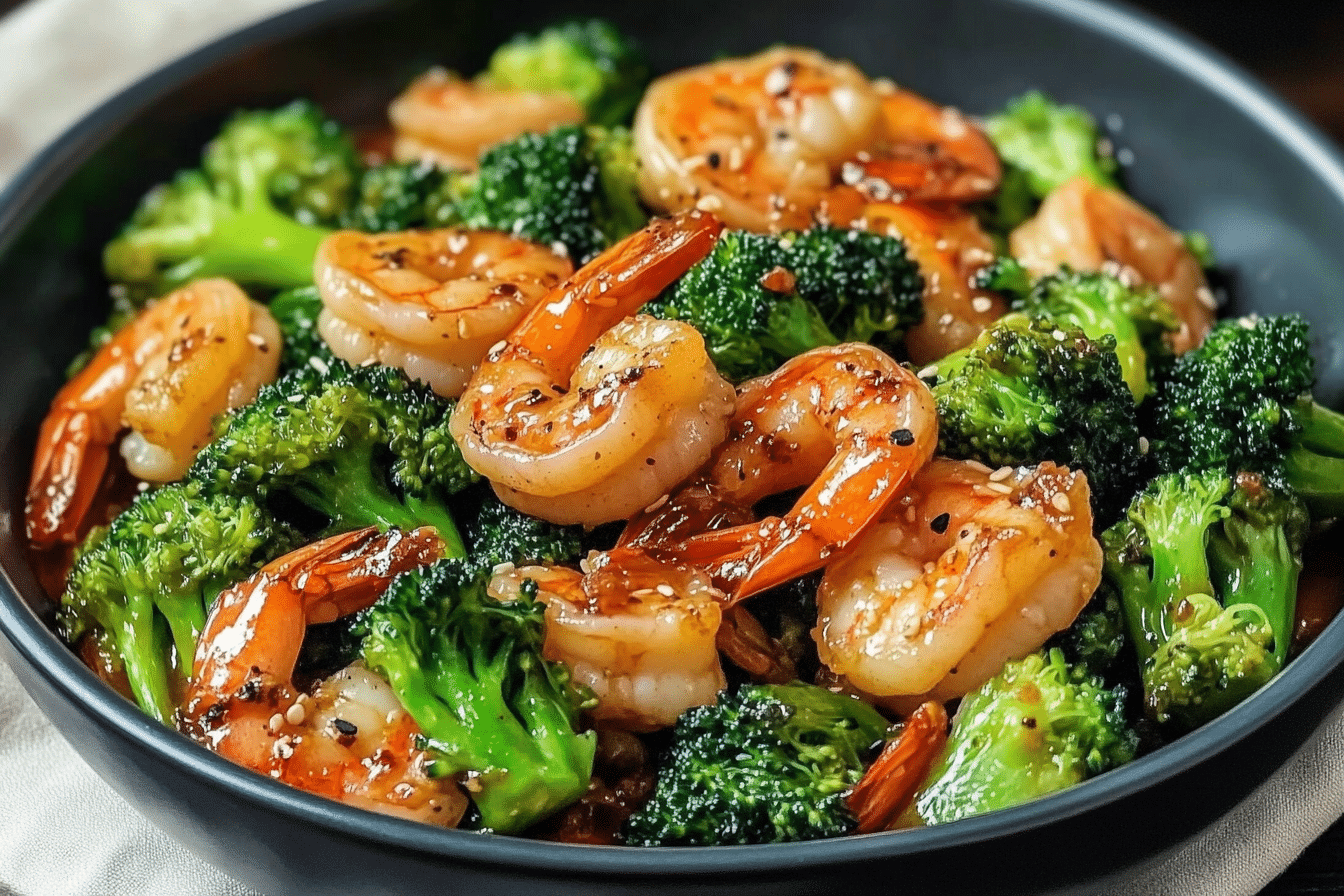 Stir-Fried Shrimp and Broccoli