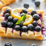 Lemon Blueberry Puff Pastry Tart