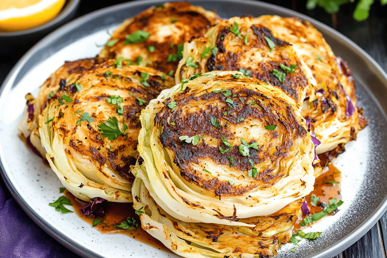 Air Fryer Cabbage Steaks