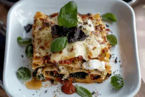 Spicy Chicken and Spinach Lasagna