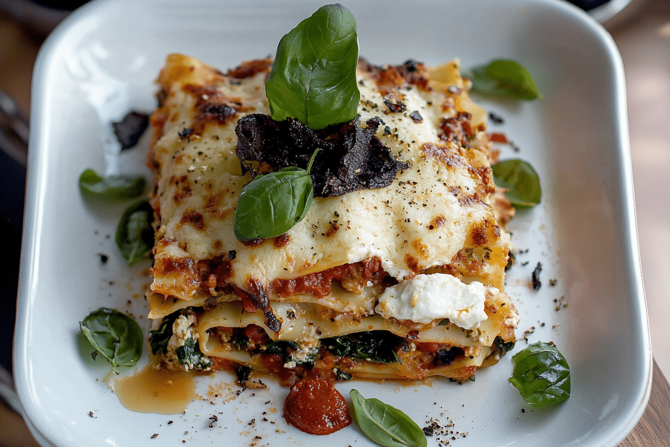 Spicy Chicken and Spinach Lasagna