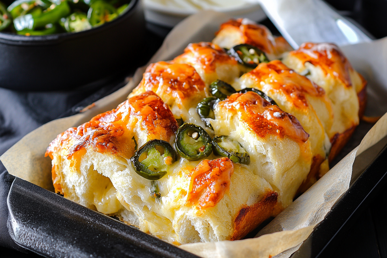 Cheddar Jalapeño Pull Apart Bread