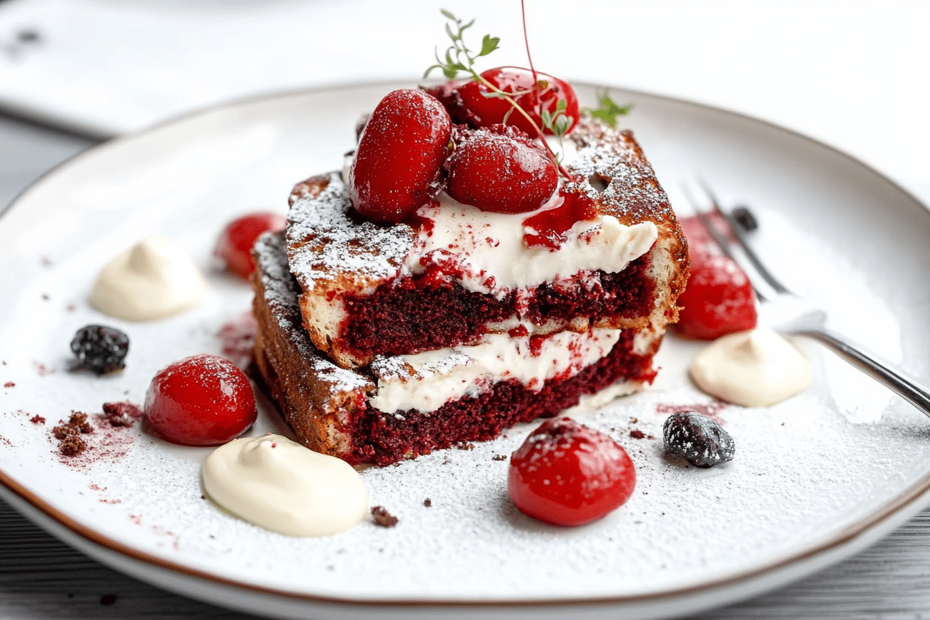 Red Velvet French Toast